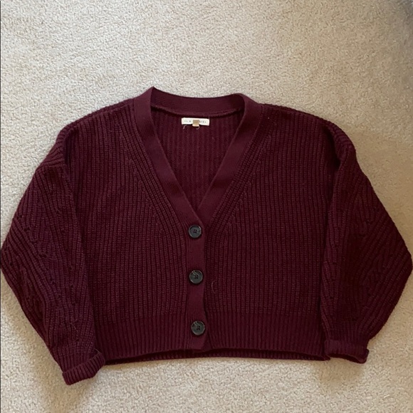 LA hearts knitted cropped sweater. - Picture 1 of 2